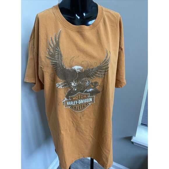 Harley-Davidson Black Short Sleeved Shirt L Large LG St Charles Missouri Orange - Picture 4 of 10